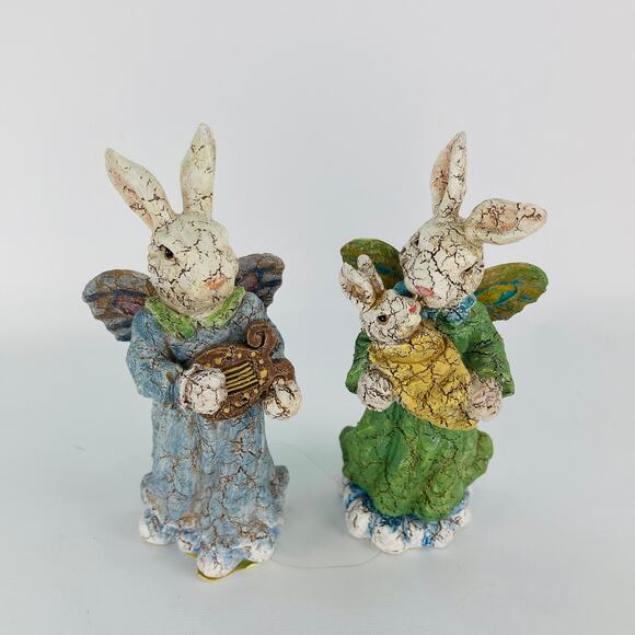 K’s Collection Bunny Rabbits with Butterfly Wings 5 3/4” - Picture 1 of 4